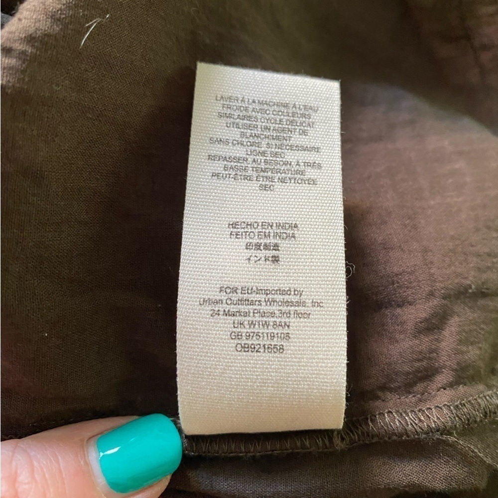 Free People Brown Embroidered Day Glow Mini Dress Small - Picture 16 of 16